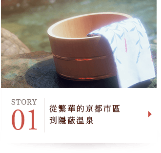 STORY01 從繁華的京都市區到隱蔽溫泉